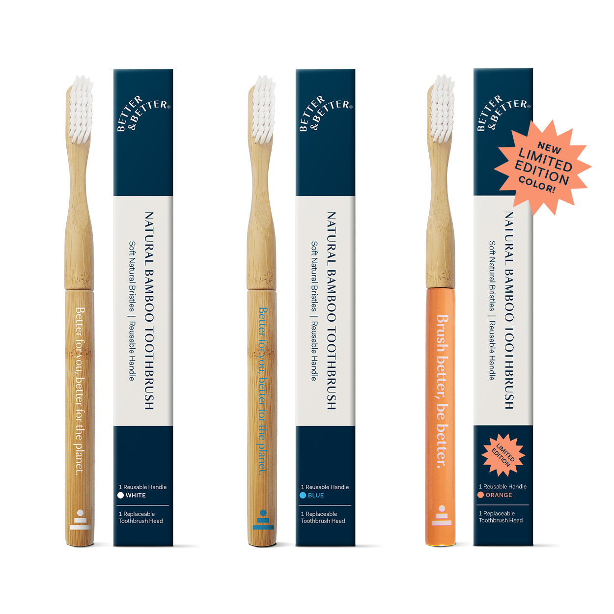 Natural Bamboo Toothbrush | Better & Better